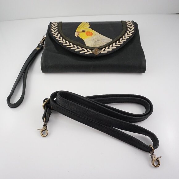 Handmade Cockatiel Crossbody Wallet - Picture 3 of 13